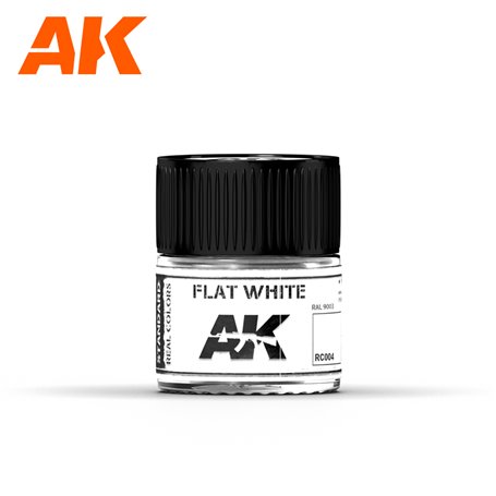 AK Interactive REAL COLORS RC004 Flat White - 10ml