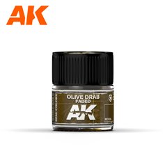 AK Interactive REAL COLORS RC024 Olive Drab Faded - 10ml