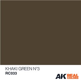 AK Interactive REAL COLORS RC033 Khaki Green - Nr.3 - 10ml