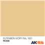 AK Interactive REAL COLORS RC046 Elfenbein-Ivory - RAL 1001 - Interior Color - 10ml