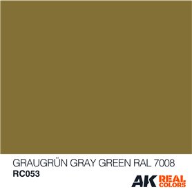 AK Interactive REAL COLORS RC053 Graugrun-Gray Green - RAL 7008 - 10ml