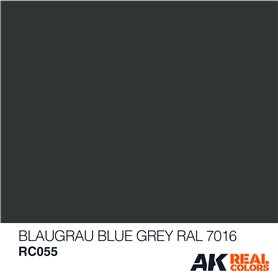 AK Interactive REAL COLORS RC055 Blaugrau-Blue Grey - RAL 7016 - 10ml
