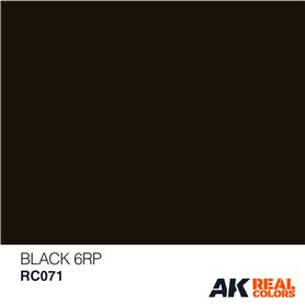 AK Interactive REAL COLORS RC071 Black 6RP - 10ml