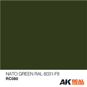 AK Interactive REAL COLORS RC080 Nato Green - RAL 6031 F9 - 10ml