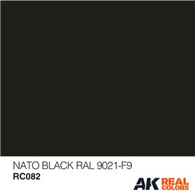 AK Interactive REAL COLORS RC082 Nato Black - RAL 9021 F9 - 10ml