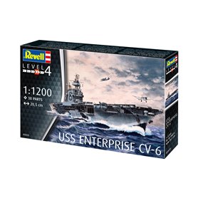 Revell 1:1200 USS Enterprise CV-6 - MODEL SET - w/paints 