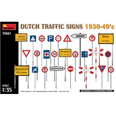 Mini Art 1:35 DUTCH TRAFFIC SIGNS 1930-1940S 