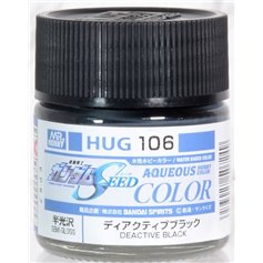 Mr.Hobby AQUEOUS HUG-106 Deactive Black - SEMI-GLOSS - 10ml