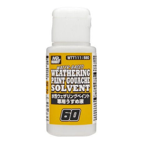 MR.WATER BASED WEATHERING PAINT GOUACHE SOLVENT - 60ml