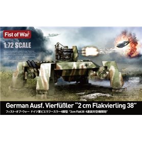 Modelcollect UA72350 German E-50 Ausf. Vierfüßler "2 cm Flakvierling 38"