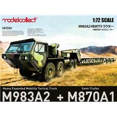 Modelcollect 1:72 M983A2 HEAVY EXPANDED MOBILITY TACTICAL TRUCK + M870A1 SEMI-TRAILER