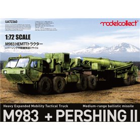 Modelcollect UA72360 USA M983 Heavy Expanded Mobility Tactical Truck + Pershing II Medium Range  Ballistic Missile