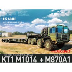 Modelcollect 1:72 KT1 M1014 8X8 HIGH-MOBILITY OFF-ROAD TRUCK + M870A1 SEMI-TRAILER 
