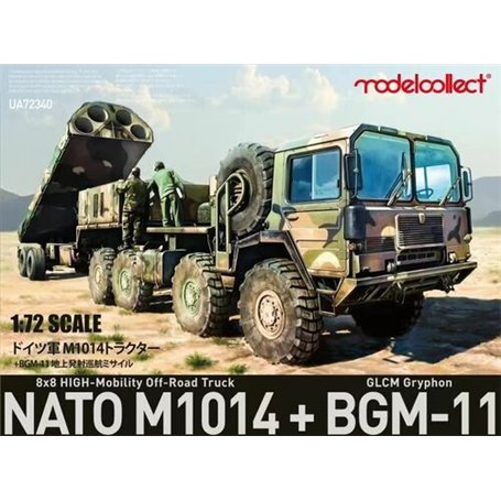 Modelcollect UA72340 NATO M1014 8X8 HIGH-Mobility Off-Road Truck + BGM-11 GLCM Gryphon