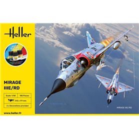 Heller 1:48 Mirage IIIE/RD - STARTER KIT - w/paints 