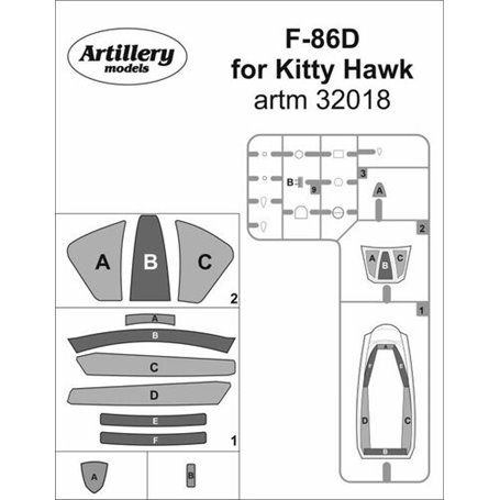 Fly ARTM32018 Mask for F-86D Kittyhawk