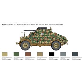 Italeri 1:56 Sd.Kfz.222/223