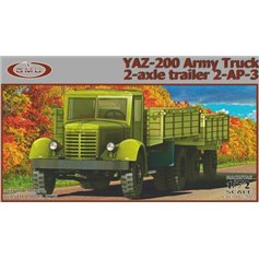GMU 1:72 YAZ-200 ARMY TRUCK 2-AXLE TRAILER 2-AP-3
