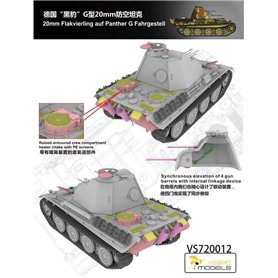 Vespid Models 1:72 Pz.Kpfw.V Panther Ausf.G 20mm Flakvierling auf Fahrgestell