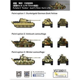 Vespid Models 1:72 Pz.Kpfw.V Panther Ausf.F - 75mm Kw.K. L/70