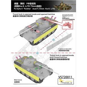 Vespid Models 1:72 Pz.Kpfw.V Panther Ausf.F - 75mm Kw.K. L/70