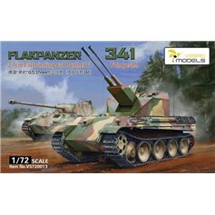 Vespid Models 1:72 Flakpanzer 341 3.7cm Flakvierling auf Panther Ausf.G