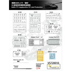 Vespid Models 720010 Jagdpanther Sdkfz.173 G1 Late Production