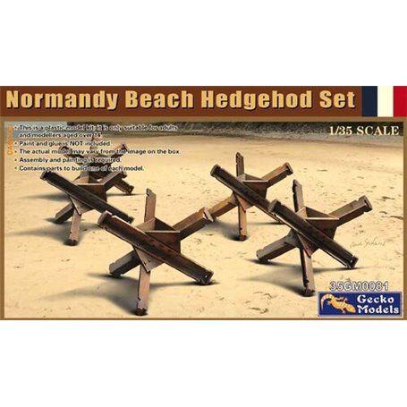 Gecko Models 35GM0081 Normandy Beach Hedgehog Set