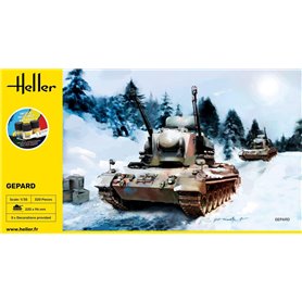 Heller 1:35 Gepard - STARTER KIT - z farbami