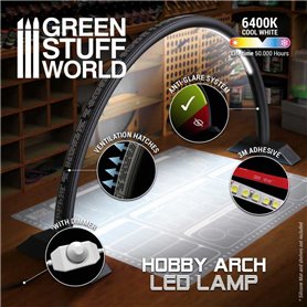 Green Stuff World Hobby Arch LED Lamp – DARTH BLACK