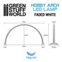 Green Stuff World HOBBY ARCH LED LAMP - FADED WHITE