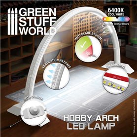 Green Stuff World HOBBY ARCH LED LAMP - FADED WHITE