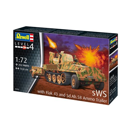 Revell 03293 sWS mit Flak-Aufbau als Sfl. mit 3,7cm Flak 43