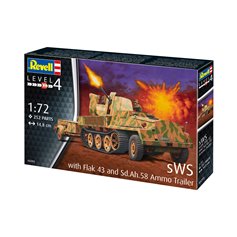 Revell 1:72 sWS W/FLAK 43 AND SD.AH.58 AMMO TRAILER