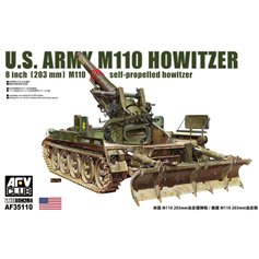 AFV Club 1:35 US Army M110 Howitzer 8 inch (203 mm) M110 - SELF-PROPELLED HOWITZER