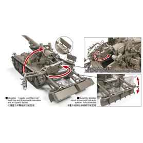 AFV Club AF35110 U.S. Army M110 Howitzer 8 inch (203 mm) M110 Self Propelled Howitzer