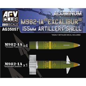 AFV Club AG35057 Aluminum M982-1A "Excalibur" 155 mm Artillery Shell