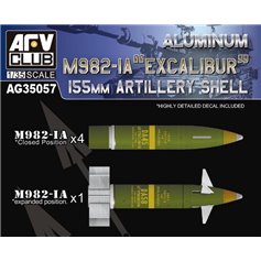 AFV Club 1:35 ALUMINIUM M982-1A EXCALIBUR - 155MM ARTILLERY SHELL 