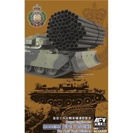 AFV Club AC35025 Royal Engineers Modern Pipe Fascine for Anti-Tank Ditches