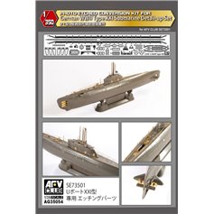 AFV Club AG35054 Photo-Etched Conversion Kit for German WWII Type XXI Submarine Detail Setup