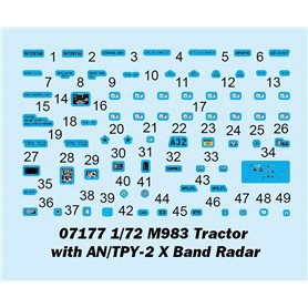 Trumpeter 07177 M983 Tractor with AN/TPY-2 X Band Radar
