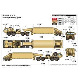 Trumpeter 07177 M983 Tractor with AN/TPY-2 X Band Radar