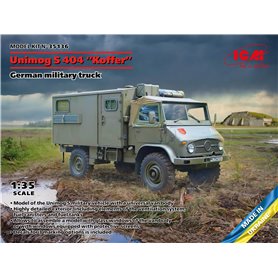 ICM 35136 Unimog S 404 with Box Body German Military Truck