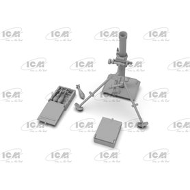 ICM 1:35 WWII GERMAN MORTAR S.GR.W.34 W/CREW