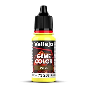 VALLEJO 73208 Game Color Wash 18 ml. Yellow 