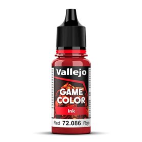 VALLEJO 72086 Game Color Ink 18 ml. Red 