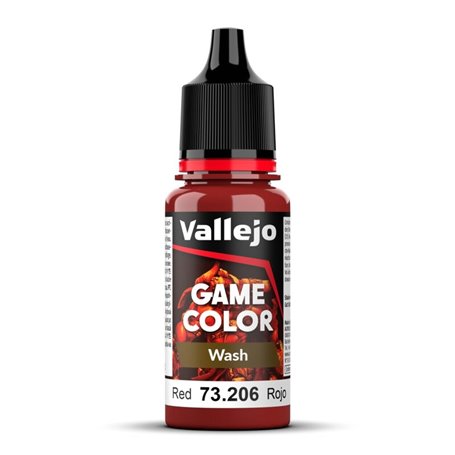VALLEJO 73206 Game Color Wash 18 ml. Red 