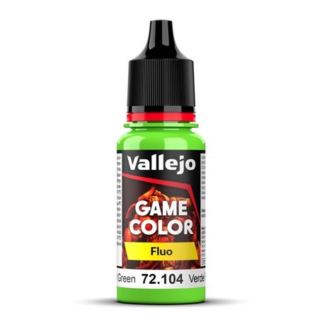 VALLEJO 72104 Game Color Fluo 18 ml. Fluorescent Green