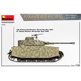 Mini Art 35305 Pz.Kpfw.IV Ausf. H VOMAG Mid Prod. July 1943