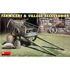 Mini Art 35657 Farm Cart & Village Accessories